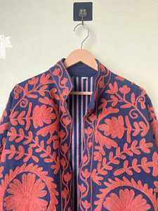 Veste Kimono Courte Brodée Fait à la Main, Manteau Floral Ethnique, Kimono, Vêtements d'Extérieur pour Femmes, Suzani - Product Image 3