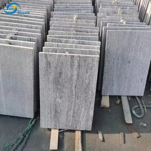 Baldosas de Granito Gris Nero <span class=keywords><strong>Santiago</strong></span> Flameado Antideslizantes Modernas Comerciales para Jardín, Acera, Pavimento Exterior y Revestimiento - Product Image 5