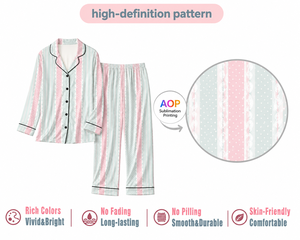 Pigiama da Donna con Design Personalizzato, Set Due Pezzi con Stampa Botanica, Abbigliamento da Casa - Product Image 3