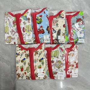 RTS ชุดรอมเปอร์มีซิปแบบสองทางผ้าถักจากไม้ไผ่สำหรับเด็กไม่อุดอู้พิมพ์แบบตะวันตกแบบลำลองมีซิปปิดสำหรับฤดูใบไม้ร่วง - Product Image 6