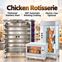 Rôtissoire à poulet électrique à 6 étages en acier inoxydable, certifiée CE, fabriquée en Chine, four à poulet commercial à vendre