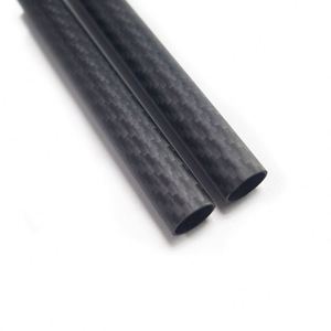 3K Matte Black Carbon <b>Felt</b> Tubes Assortment 5mm <b>Thickness</b> High Strength for Industrial Supports Drone Frame DIY Builds - Product Image 4