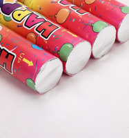 Canon à confettis biodégradable en papier écologique, confettis dorés pour la décoration de réception, fournitures pour fête de mariage