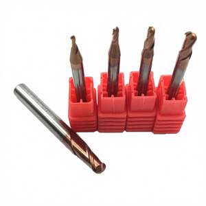 Fresa de 3 filos de carburo recubierta de AiTiN de 4 mm de diámetro y 45HRC para uso general en piezas de herramientas - Product Image 1