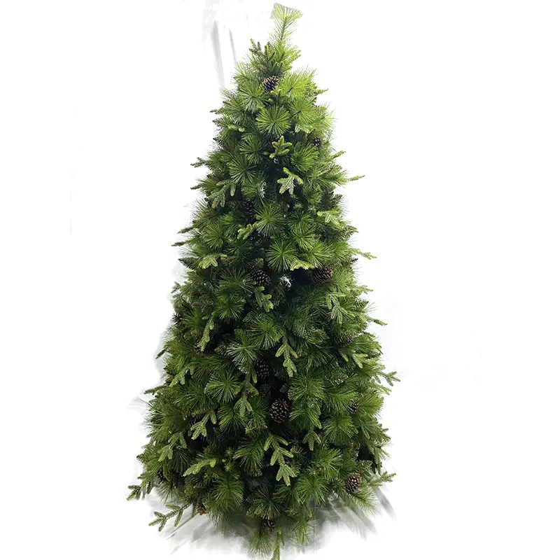 Agulha de pinho de produto profissional para árvore de Natal verde amarelo enfeites de Natal feriado