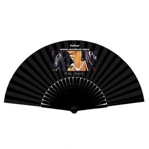 Éventail en bambou personnalisé avec logo sur mesure, prix d'usine, artisanat promotionnel en bambou - Product Image 2