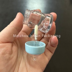 Envase de Brillo Labial con Forma de Biberón de Leche Vacío, Color Morado, Azul, Rosa, Amarillo, Verde, para Niños, 5 ml, Marca ISMAN - Product Image 5