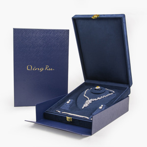 Boîte d'emballage de bijoux de luxe haut de gamme avec logo, boîte à bijoux en gros, boîte cadeau pour bijoux - Product Image 1