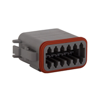 DT 12 Pin gris macho y hembra Auto impermeable conector de cable eléctrico enchufe de 2, 2, 1, 2, 2, 1, 2