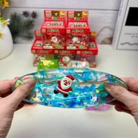 Nouveauté : Jouet anti-stress en forme de glaçon à thème de Noël avec boîte colorée, jouet à presser à récupération lente