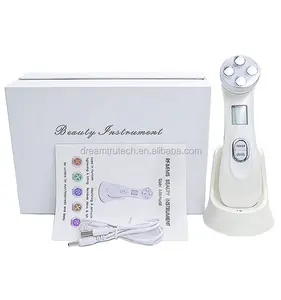 DMTU Portable Home Use Electric Facial Beauty Mini Microcurrent Face Lift Machine for Wrinkle Removal Face Toning Device