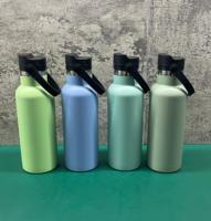 Pantalla de temperatura LED Botella de vacío de acero inoxidable con mango portátil para exteriores Botella de Boca Grande americana