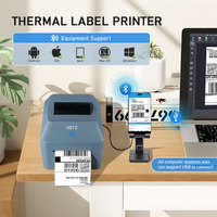 Impresora de Etiquetas Térmicas HZTZ T40, Etiqueta Adhesiva de 110 mm, 4 Pulgadas, Interfaz WiFi, Impresora de Códigos de Barras para Envíos y Albaranes