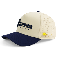 Gorra de 5 Paneles con Visera Curva HS41 de Alta Calidad, Impermeable, de Secado Rápido y Transpirable, con Logotipo Bordado Personalizado, Unisex, para Senderismo y Navegación