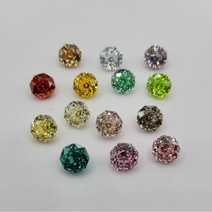 Wuzhou พลอยพลอยเพชรสวิสตัดรูปดอกกุหลาบ8x8 5A จากโรงงาน - Product Image 4