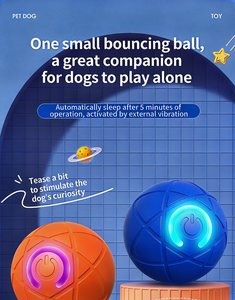 Pelota Eléctrica Gravitacional para Perros y Gatos - Resistente a Mordidas, Plástico Relajante GQ-0010, Juguete Inteligente para Perros - Product Image 4