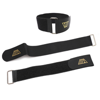 Sangle de bagage auto-adhésive robuste personnalisée avec boucle auto-agrippante, attache-câble et boucle métallique