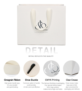 <span class=keywords><strong>en</strong></span> gros de sac cadeau recyclable gris Art Shopping de luxe avec logo personnalisé pour vêtement <span class=keywords><strong>en</strong></span> papier kraft avec poignée - Product Image 5