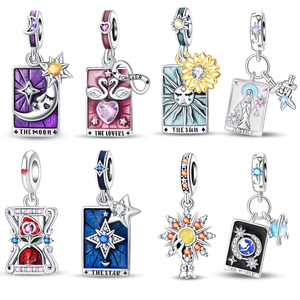 Nuovo Bracciale Placcato Argento con Charm Luna, Stella e <span class=keywords><strong>Cielo</strong></span>, Perline Alfabeto per Creazione di <span class=keywords><strong>Gioielli</strong></span>, Charm Designer in Plata, Regalo - Product Image 1
