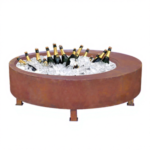 GNEE Corten Steel Wood Burning <b>Fire</b> <b>Pit</b> Bowl-Portable Freestanding Outdoor <b>Fire</b> <b>Pit</b> <b>Table</b> 3mm Thick 15000-39999 BTU for Garden - Product Image 1