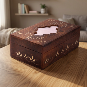 Dispensador de Servilletas de Madera Estilo Americano, Porta Servilletas B.S. Marca Internacional Ecológica Hecha a Mano Duradera Impermeable La Mejor - Product Image 1