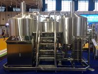 Machine de brassage industrielle pour brasserie 2000L avec cuve sous pression et moteur PLC
