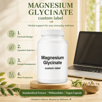Capsules de glycinate de magnésium OEM – Fabricant de magnésium chélaté pour le sommeil et le stress – Haute absorption – Marque privée