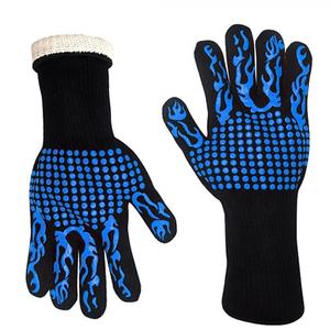 Set Sarung Tangan Silikon Memanggang, Set Sarung Tangan Dapur Warna, Sarung Tangan Penangkap Silikon BBQ <span class=keywords><strong>Pot</strong></span> - Product Image 1