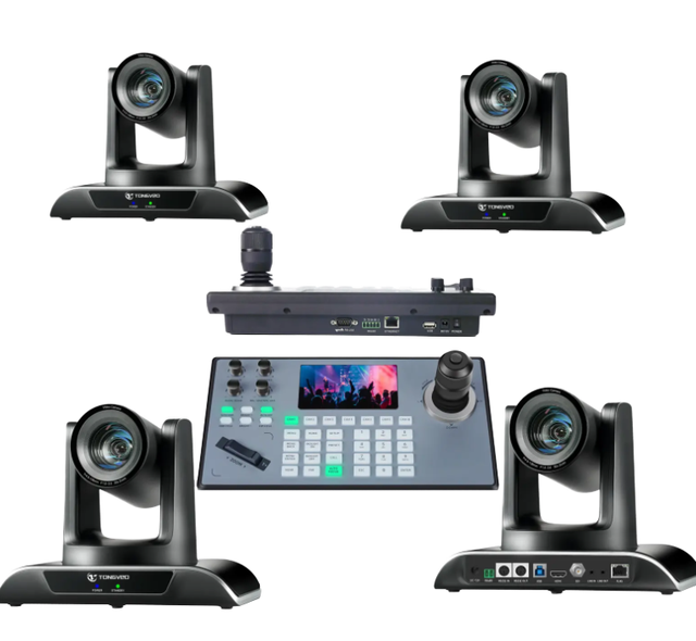 Tenveo TEVO-VL20N Wall Mounted AI Auto-framing & Auto Tracking 20x NDI PTZ Conference Camera