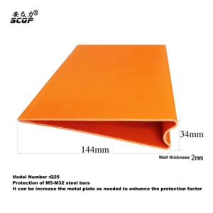 Cubierta de protección reforzada de plástico Q25, barras de refuerzo cuadradas de seguridad Industrial, materiales de construcción - Product Image 4