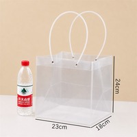 Boîte à gâteau transparente avec poignée, sac cadeau en plastique transparent pour tiramisu, mariage, anniversaire, événement, emballage de dessert réutilisable, logo personnalisé