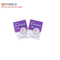 Zodelo 30pcs consommables médicaux protection de la peau pour lingettes barrières dans une boîte pour les soins de stomie