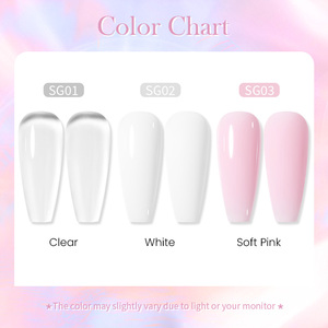 BORN PRETTY PRO Nouvelle Formule <span class=keywords><strong>Gel</strong></span> Dur Rose Nude pour Ongles, Sans Chaleur, Auto-Nivelant, Renforçateur de <span class=keywords><strong>Gel</strong></span>, Sans TPO pour Ongles - Product Image 2