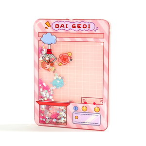 Vograce 주문 제작 귀여운 밀크티 액상 오일 플로팅 아크릴 키체인 - Product Image 5