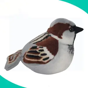 Fábrica personalizado lindo Urraca suave pájaro de peluche de juguete sparrow