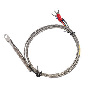 स्टेनलेस स्टील जांच ई के जे टी प्रकार पीटी100 तापमान सेंसर गोल पैच प्रकार थर्मोकपल - Product Image 1