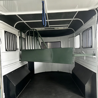 Remorque pour chevaux à chargement incliné, remorque pour 2 chevaux, chargement direct, transport de chevaux