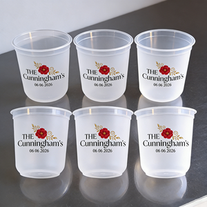 Bicchieri in Plastica PET/PP Trasparenti Personalizzati da 12 oz, 16 oz, 20 oz, Bicchieri Usa e Getta per Bevande Fredde, Bubble Tea, Caffè <span class=keywords><strong>con</strong></span> Coperchio per Matrimoni e Eventi - Product Image 1