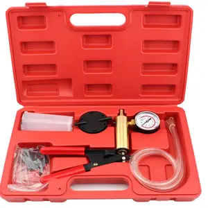 Brake Bleeder Kit &Hand Held Vacuum Pump Kits Tester 2 in 1-Copper Pump Body