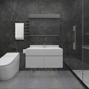 <span class=keywords><strong>Mobile</strong></span> <span class=keywords><strong>Bagno</strong></span> Moderno Doppio di Lusso 72 Pollici in Legno Nero Effetto Invecchiato per <span class=keywords><strong>Bagno</strong></span> - Product Image 4