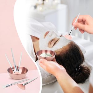 Kit d'outils de soin du visage pour la beauté, masque d'argile DIY, mélange en silicone et acier inoxydable, applicateur cosmétique écologique - Product Image 2
