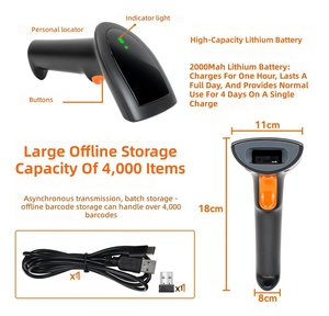 Lecteur de codes-barres sans fil BWHS-25 STD 2D 1D <span class=keywords><strong>QR</strong></span> 2.4G, nouvelle conception, haute performance, plug-and-play, pour POS, commerce de détail - Product Image 6