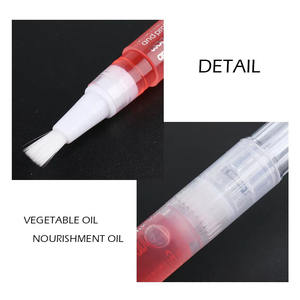 Pluma de aceite para cutículas con sabor a frutas naturales con kit de cuidado de uñas de vitamina E para embalaje de botellas de tratamiento de uñas con patrón de flores - Product Image 6