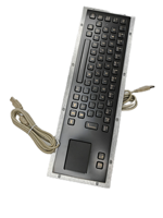 Clavier mécanique industriel en métal noir personnalisé KMY KMY299G avec pavé tactile, montage en panneau