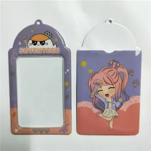 Mini quantità studente PVC Mini Anime recupero memoria portafoto maniche portachiavi stampa personalizzata Photocard personalizzato