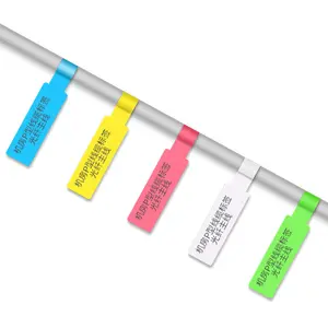 Scratch Resistant Wire Cable Labels Printing PP Synthetic Material Paper Cable Tags