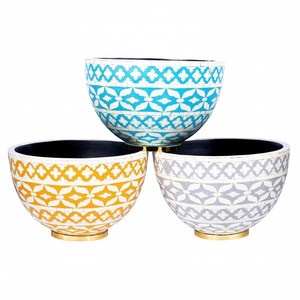 Juego de cuencos con incrustaciones de hueso para la madre de la perla, tazón decorativo con incrustaciones de hueso para Eid especial en Dubái y Abu DBI - Product Image 1