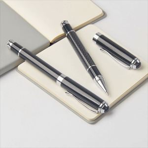 High-End Luxury Custom Logo Custom Brand Promotional Metal Ballpoint <b>Pens</b> Gift Set 0.5 mm Writing Width Carbon Fiber UV Printing - Product Image 2