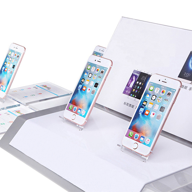 TERMEIN Directly Custom Tabletop Consumer Electronics Retail POS Display Stand for Mobile Phone Headset Mobile Phone Display