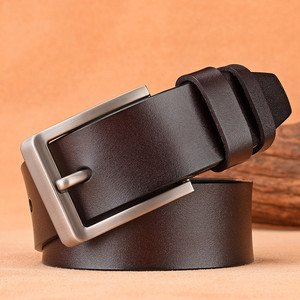 Cinturón con hebilla <span class=keywords><strong>para</strong></span> <span class=keywords><strong>hombre</strong></span>, <span class=keywords><strong>cinturones</strong></span> de cuero genuino <span class=keywords><strong>para</strong></span> <span class=keywords><strong>hombre</strong></span>, cinturón vaquero de piel de vaca, logotipo personalizado OEM de fábrica LQbelt - Product Image 1